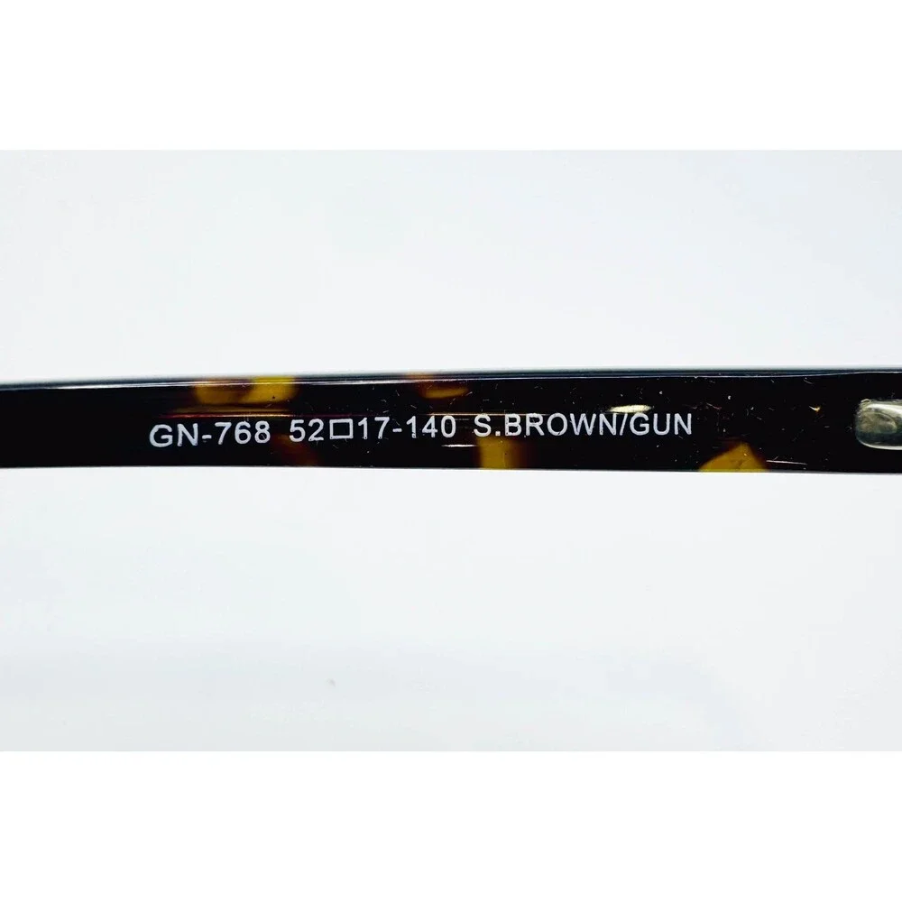 Generation NEXT Eyeglasses Mens Brown Gunmetal GN-768 Semi-Rimless 52-17-140